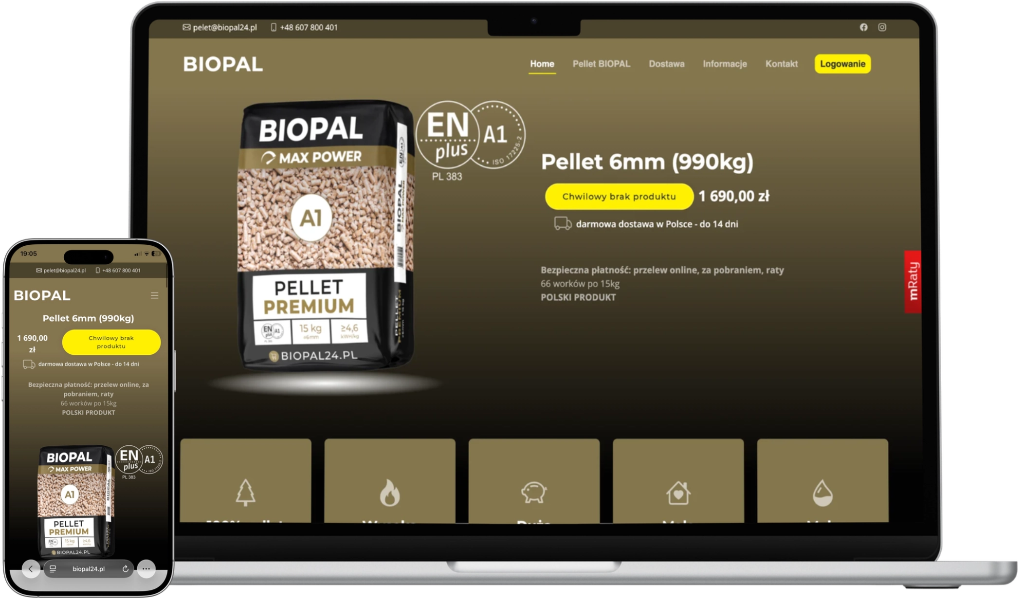 BIOPAL – sklep e-commerce i identyfikacja wizualna marki paliw